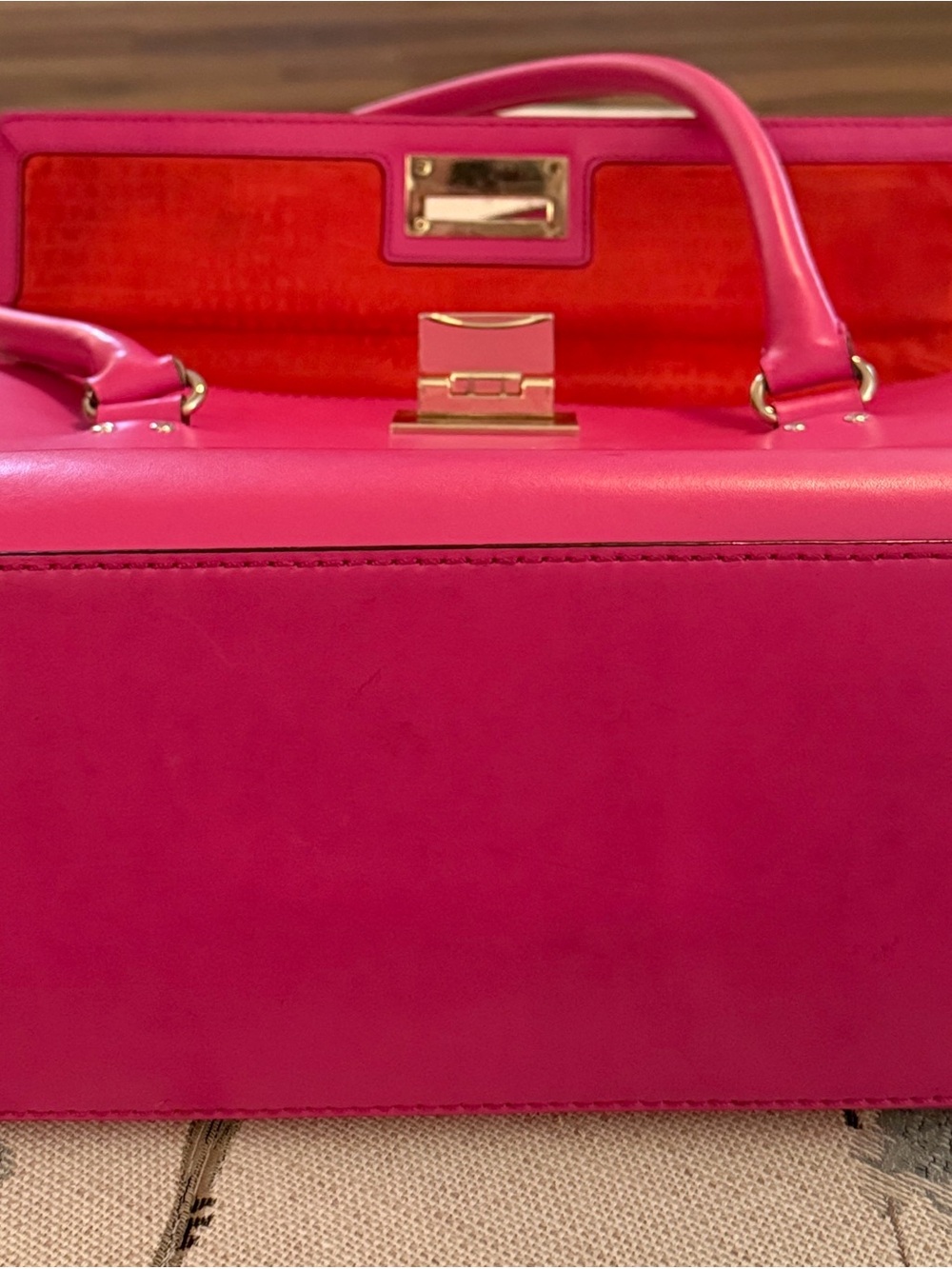 Kate Spade Hot Pink 100 Percent Leather Top-Handle Satchel (Price firm) - Picture 7 of 14